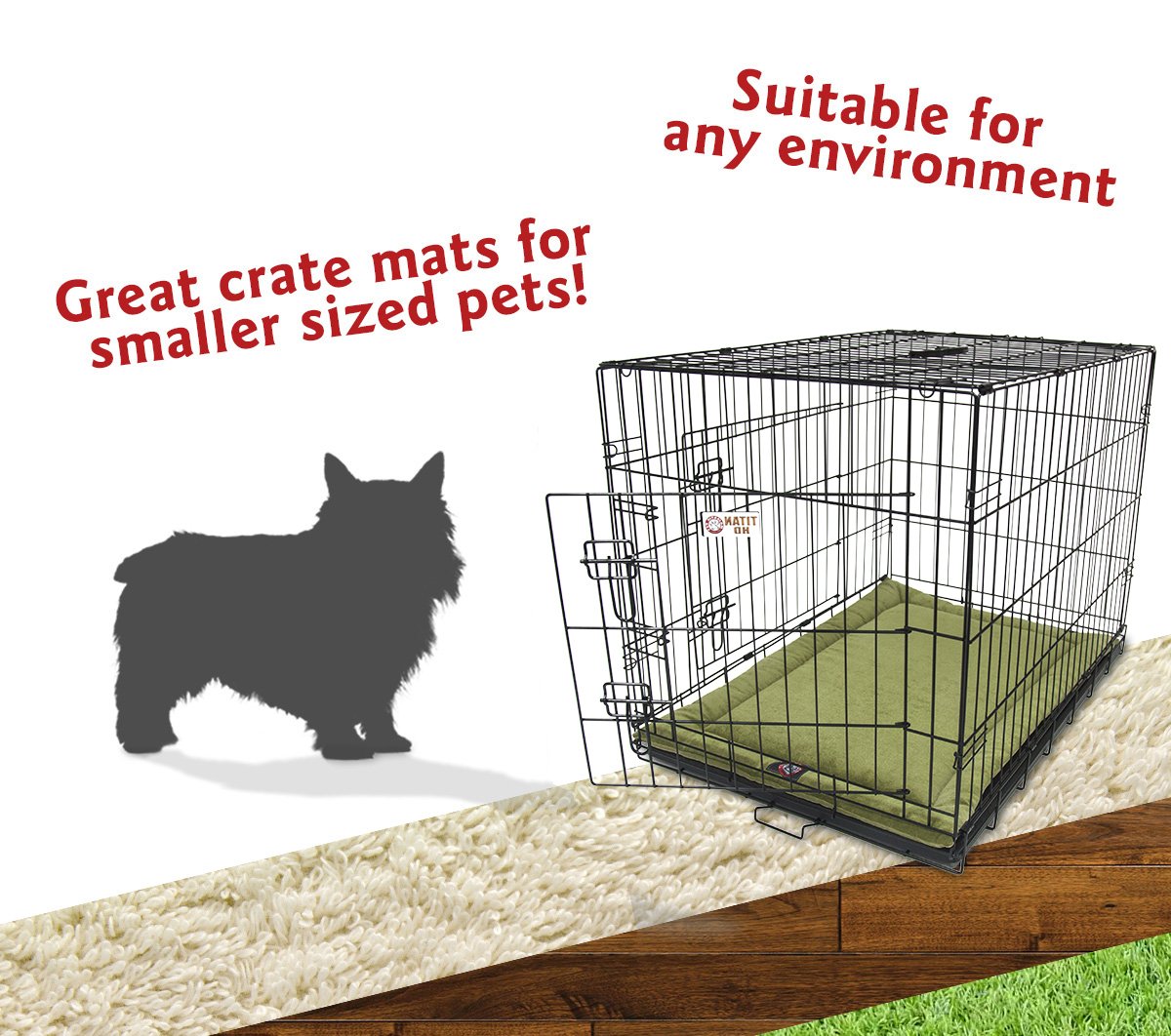 24' Villa Fern Crate Dog Bed Mat By Majestic Pet Products